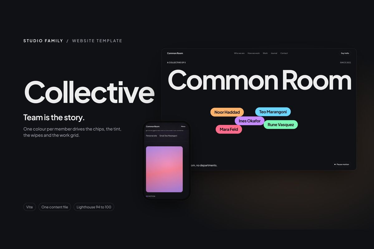 Collective template preview