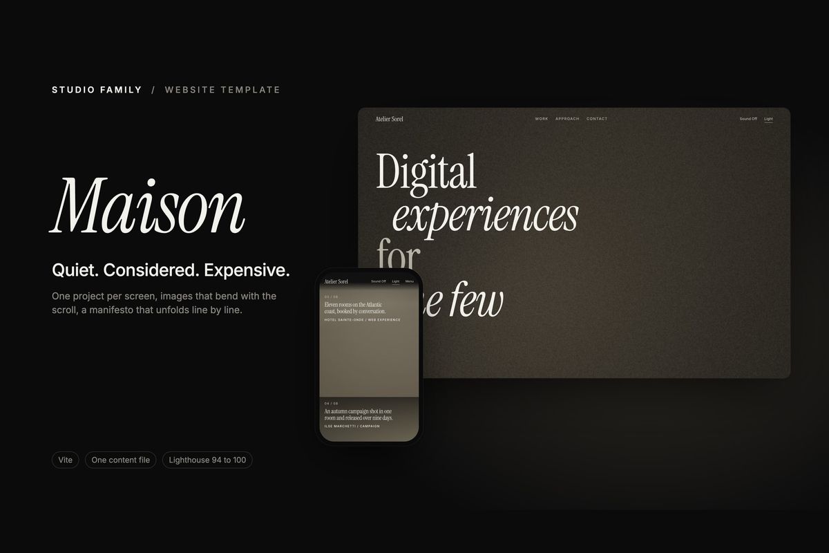 Maison template preview